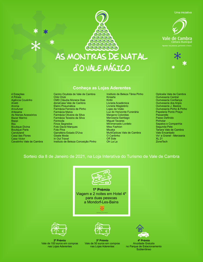 68 lojas do comércio local aderiram às Montras de Natal d’ O Vale Mágico