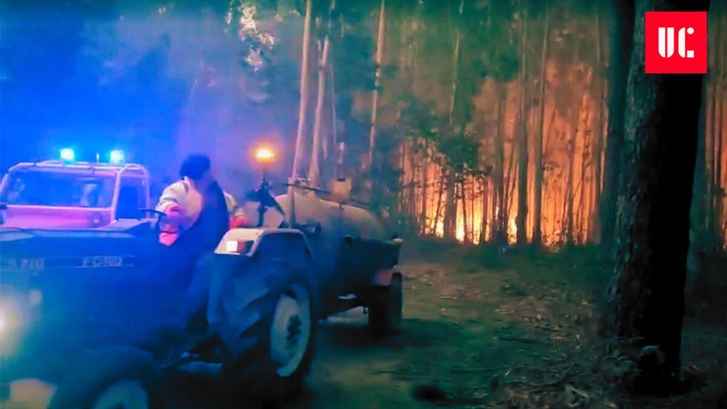 População ajuda no combate aos incêndios em Vale de Cambra